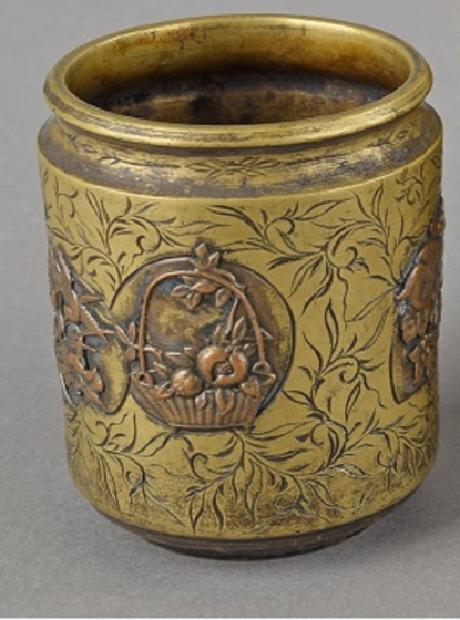 Asian Brass Mug - Decorative Object