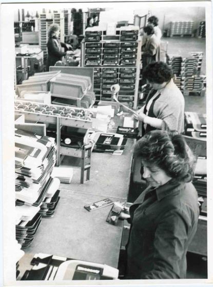 In the Office - Vintage Photograph