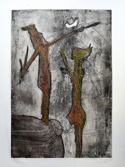Personnages I by Sebastian Matta - Contemporary Artwork 