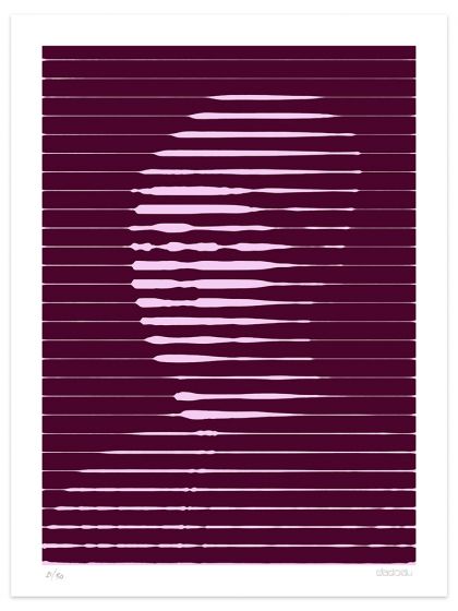 Pink Lines by Dadodu - Contemporary Art Print
