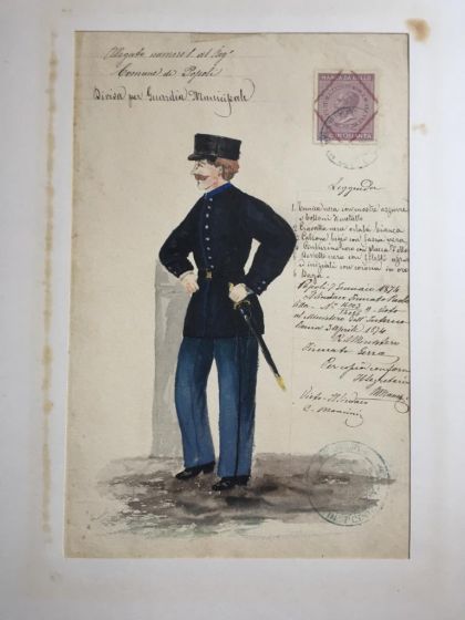 Figure for the uniform of the municipal guard