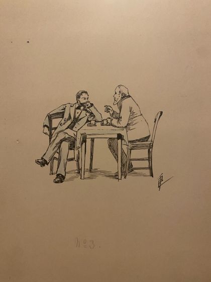 Al caffè by Forisa Cordova- Artwork 