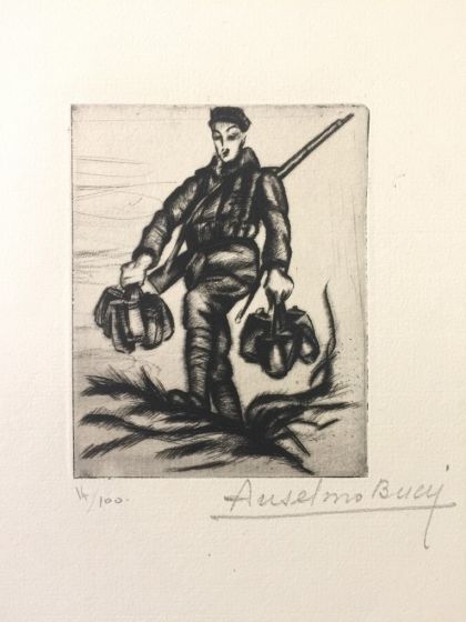 La Couvèe de L’eau - from "Le Croquis du Front Italien"