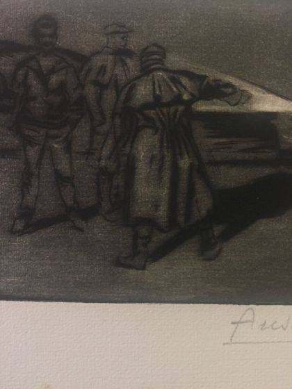 Dans Le Fort - from "Le Croquis du Front Italien"