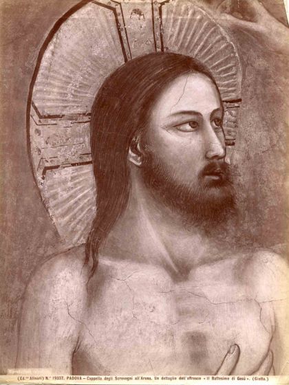 The Baptism of Jesus by Giotto - Vintage Photograph