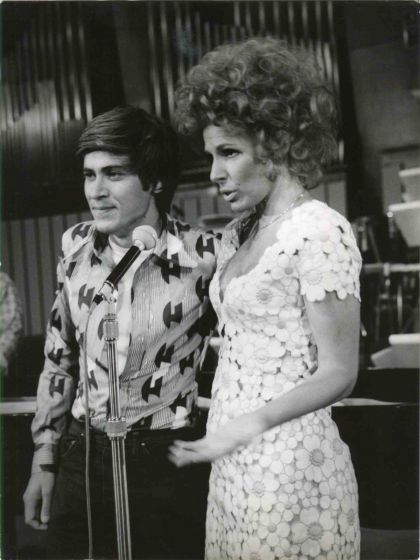 Gianni Morandi and Ornella Vanoni - Vintage Photo 