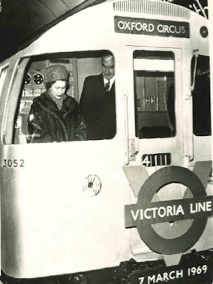 Queen Elizabeth II Inaugurates Victoria Line - Vintage Photograph 