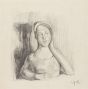 "Subject Posing" is an original drawing in tempera on paper, realized by an Anonymous Artist of the XX Century . 