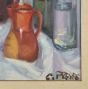 Still Life with Bottles, Onions and Vases