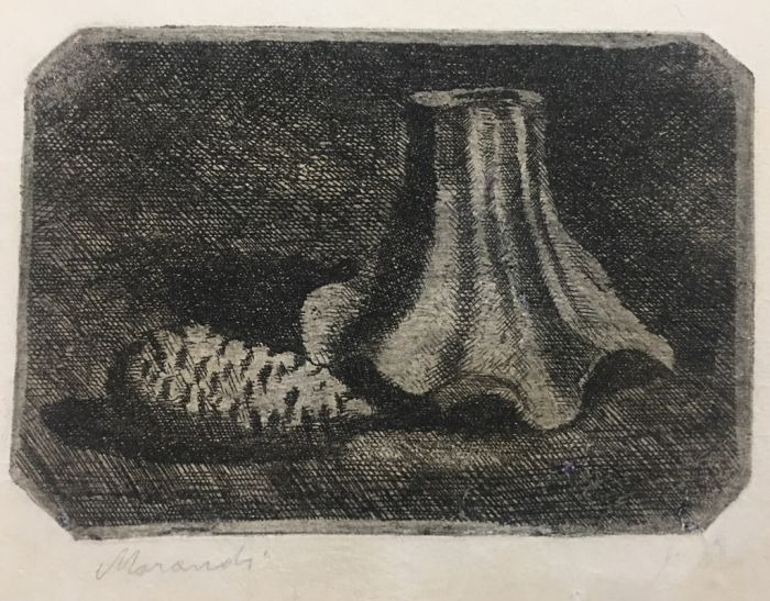 Natura Morta con Pigna e Frammento di Vaso by Giorgio Morandi - Modern Artwork