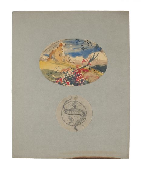 Landscape and Fish by Anonymous -  Modern Artwork