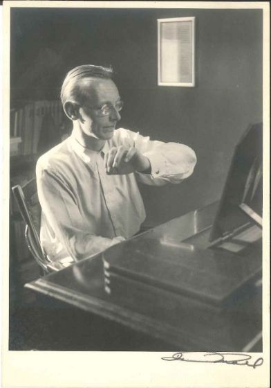 Carl Orff playing