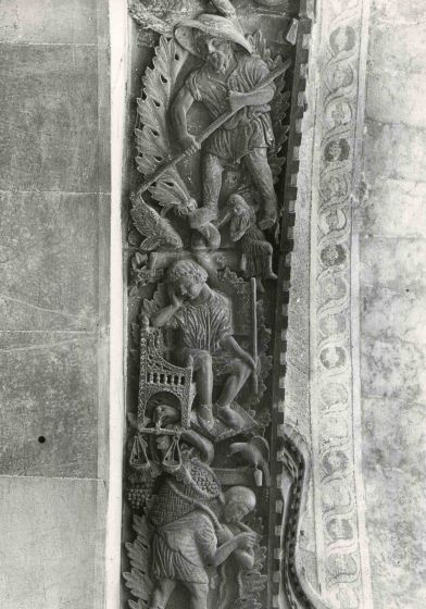 St Mark's Cathedral - Vintage b/w Photo Detail
