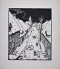 Nocturnal Village by Lucie Navier - Modern Artwork 
