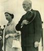 Queen Elizabeth II and President Eisenhower- Vintage Photograph  