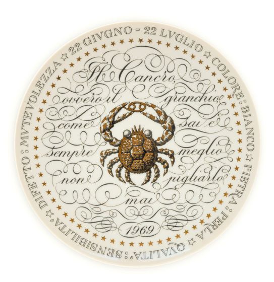 Cancerian - from Zodiac Plate Series by Piero Fornasetti - Design and Decorative Object
