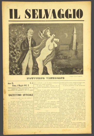 "Il Selvaggio no.1- 1932", Illustrated by Mino Maccari- Art Magazine
