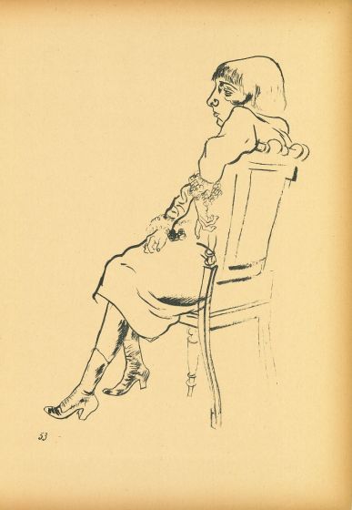 Study  from  Ecce Homo by George Grosz - Modern Artwork