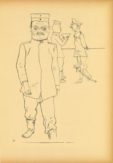 General from  Ecce Homo by George Grosz - Modern Artwork