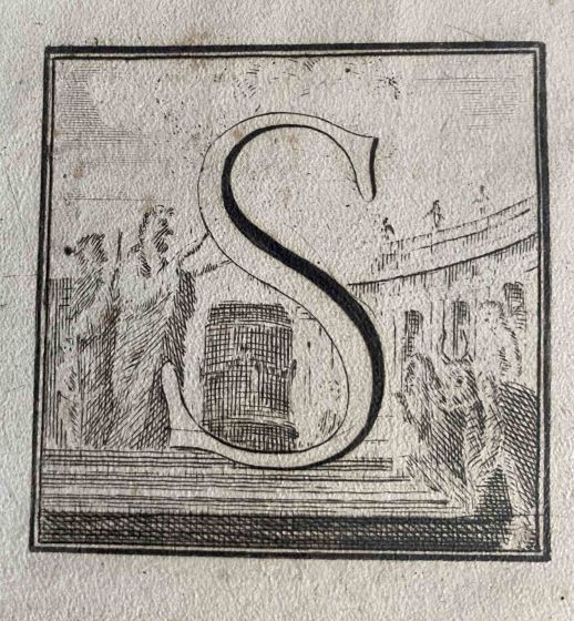 Antiquities of Herculaneum  - Letter of the Alphabet S