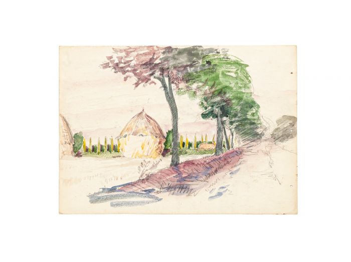 Countryside by Jean-Raym Delpech- Modern Artwork
