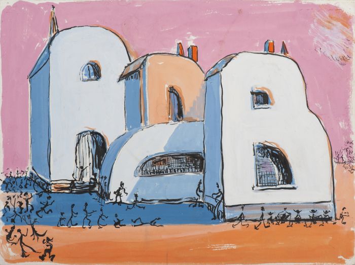  Invented Houses by Anonymous -Contemporary Artwork