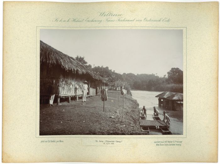 Java - Tjipandak Camp - 23 April 1893 by prince Franz Ferdinand von Osterreich Este - Artwork