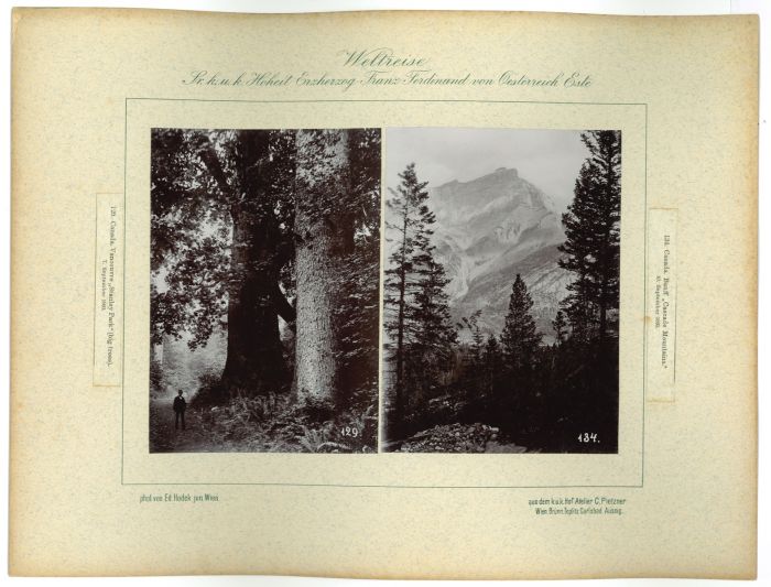 Canada - Cascada Mountains - 10 September 1893 by prince Franz Ferdinand von Osterreich Este - Artwork