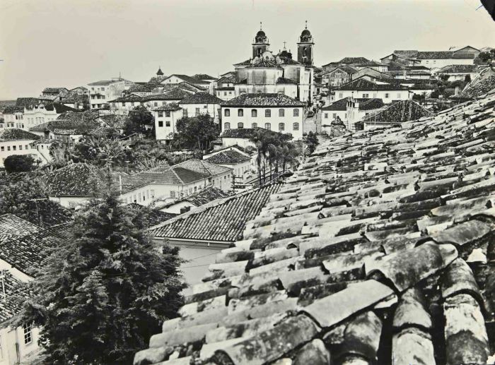 Rooftops View - Vintage b/w Photo   