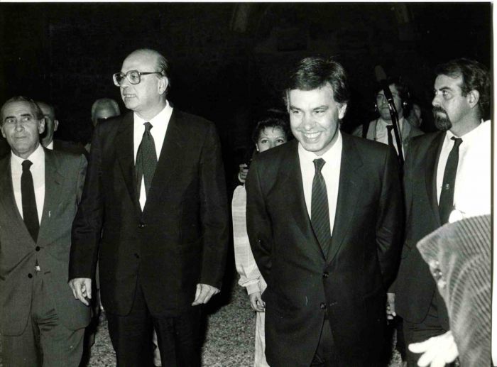 Meeting between Bettino Craxi and Felipe Gonzalez