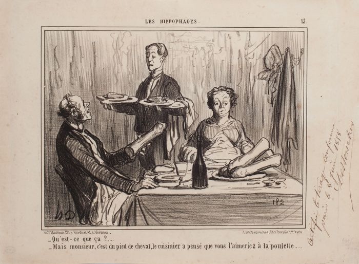 H. Daumier - Qu’est-ce-que ça? (…)- LES HIPPOPHAGES - Modern Artwork
