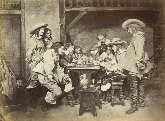 Vintage Photograph Of A Painting