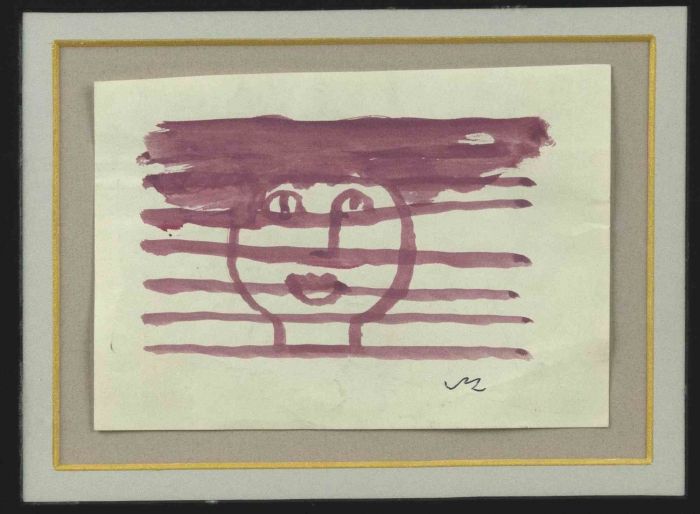 Mino Maccari - Face - Modern Artwork