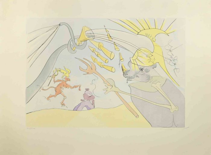 Salvador Dali - The Elephant and the Jupiter's Monkey - Old Masters 