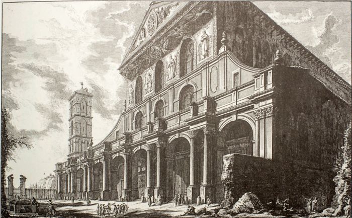 Veduta della Basilica di S. Paolo fuor delle mura 