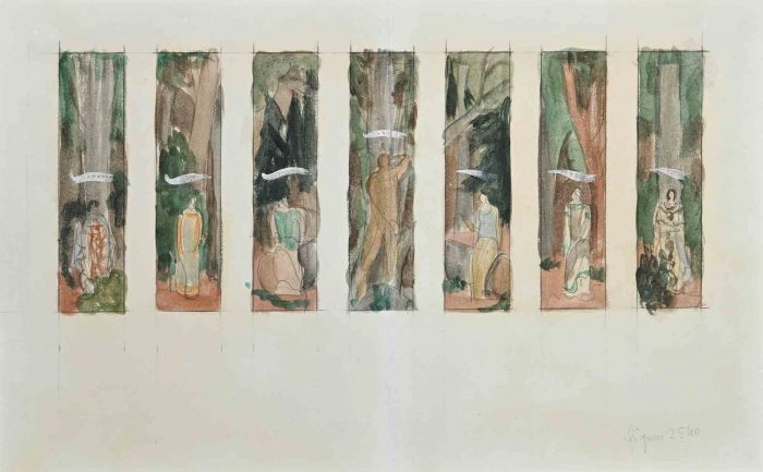 Figures With The Trees