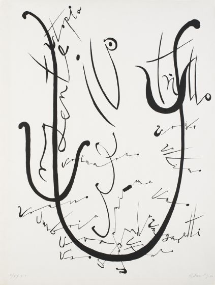 Letter Q by Rafael Alberti - Contemporary Artwork