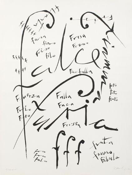 Letter F by Rafael Alberti - Contemporary Artwork