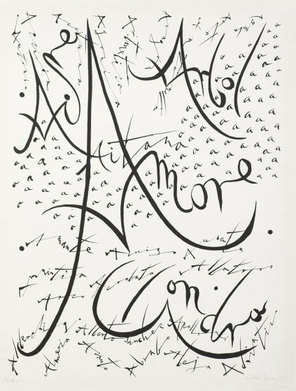 Letter A by Rafael Alberti - Contemporary artwork