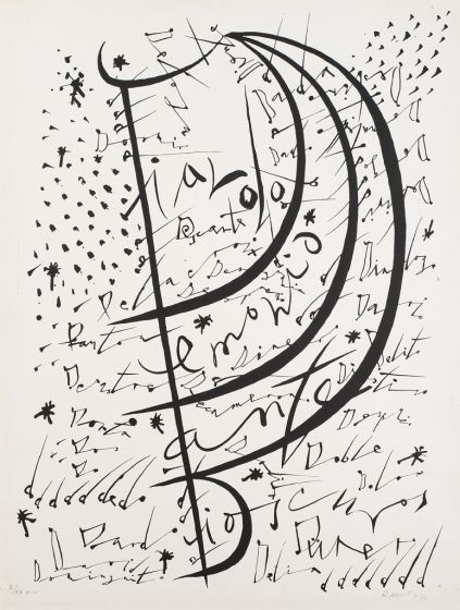 Letter D by Rafael Alberti - Contemporary Artwork