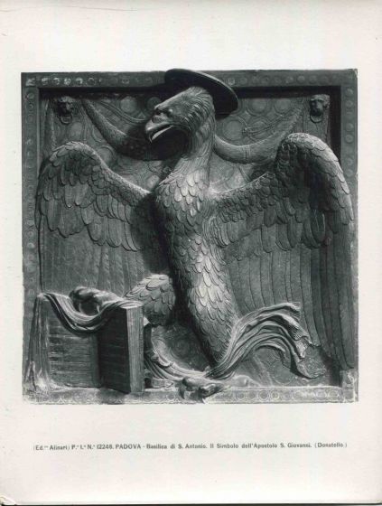 The Symbol of the Apostle St. John by Donatello - Vintage Photo