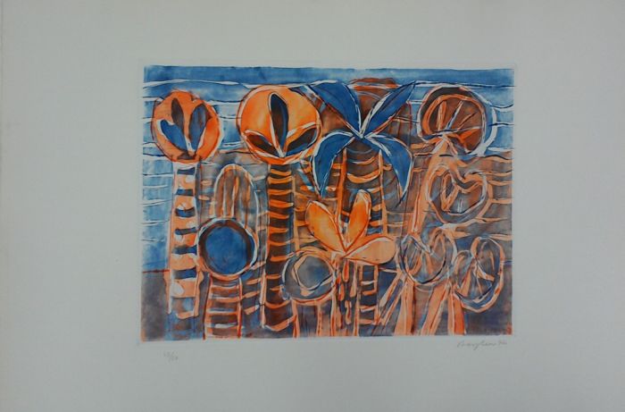 Ischia Gardens by Eduard Bargheer - Contemporary Artwork