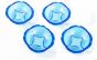 Set of Four Cobalt Blue Ashtrays