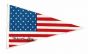 USA Pennant Autographed by Hubert Humphrey