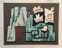 Abstract Composition by Alberto Magnelli - Contemporary Art
