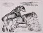 Horses in Love by Antonio Ligabue - Contemporary Artwork