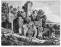 Luigi Rossini, Avanzi delle Rovine della Villa del Console Ventidio Basso. Roma, 1826, Luigi Rossini, Tivoli, Rome, Architecture, Ruins, Landscape, Roman, Villa, Palace, Neoclassicism, Old Masters, Artworks, Etchings, Engraves, Archeology, Monuments, Pira