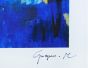 Blue Composition by Martine Goeyens - Contemporary Artwork