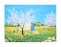 Cherry Trees In Bloom by Maddalena Striglio - Contemporary Artwork