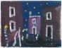 Violet Buildings by Alkis Matheos - Contemporary Artwork 